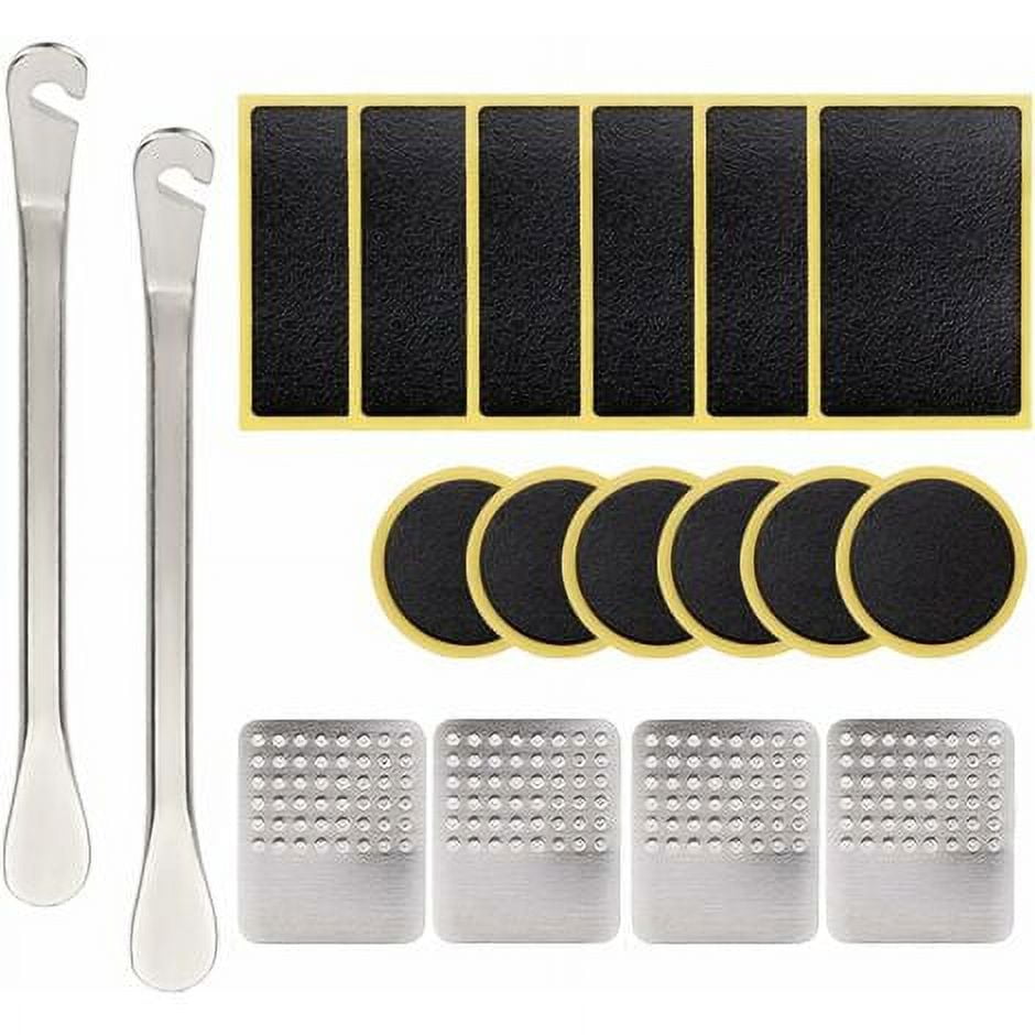 XUWSSF Bike Tire Puncture Repair Kits, 18pcs Bike Tire Patch Kits for