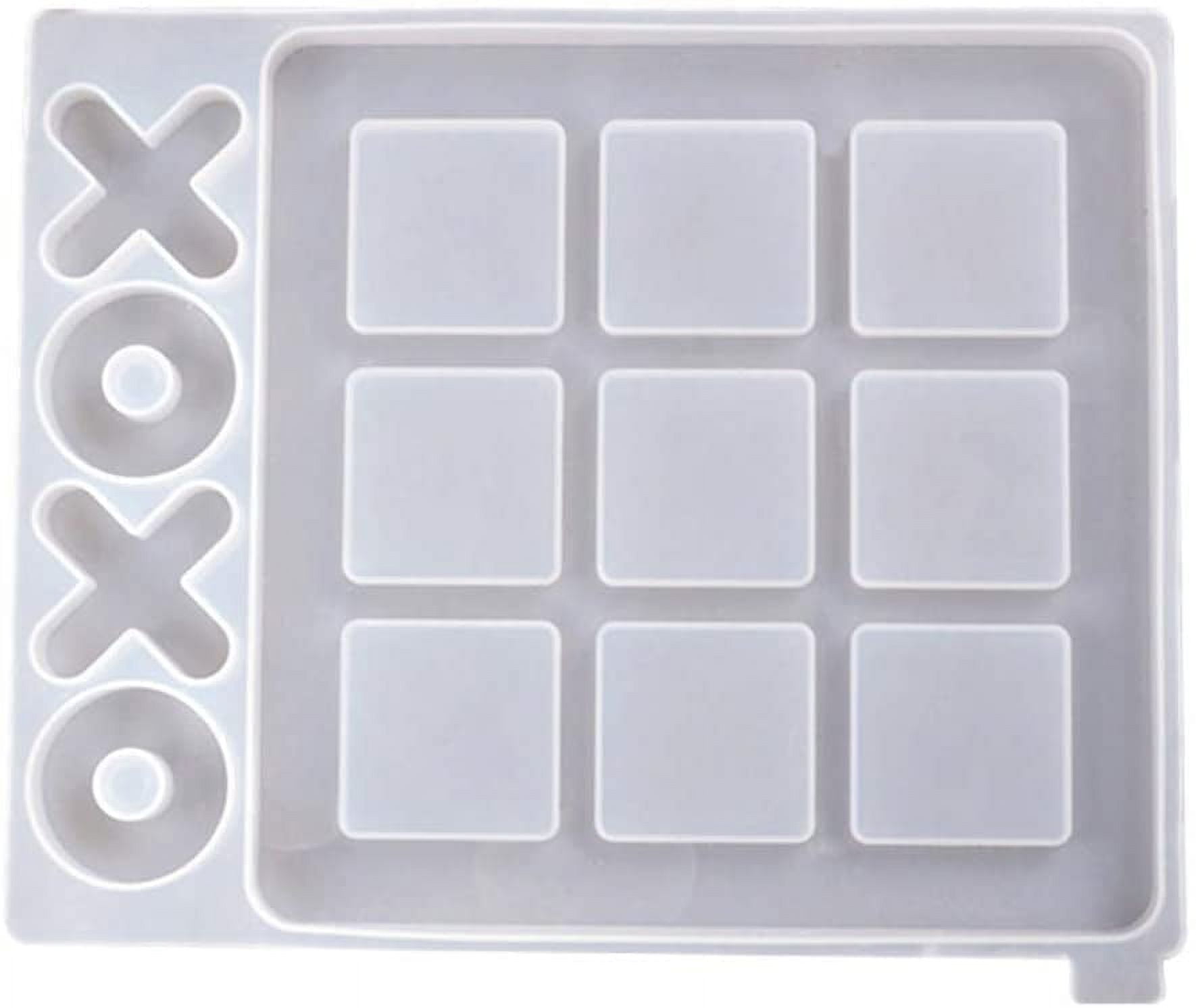 XUWSSF DIY Silicone Molds, X O Mold Board Game Silicone Resin Mold Kit for Epoxy Resin Game Mold