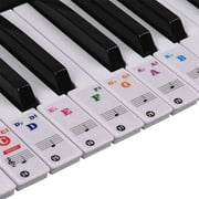 XUWSSF Piano Key Stickers, Color Piano Stickers for 88/76/61/54/49/37 Key Keyboards or kids and beginners