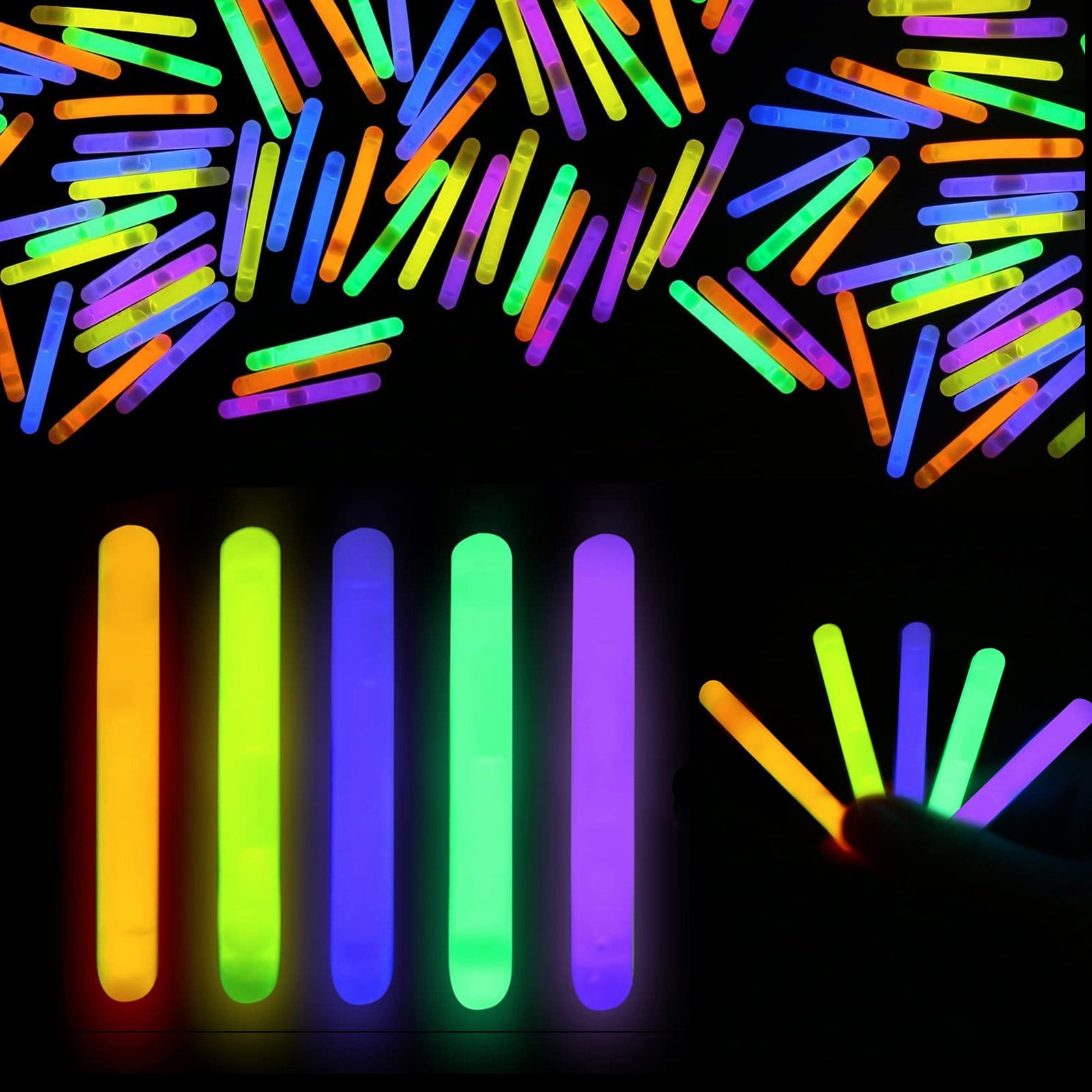 XUYAN 10ml Mini Glow Sticks Random Colors Toys Party Favors for Kids ...