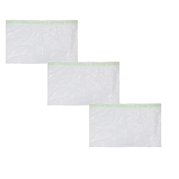 XUYAN 3PCS Sifting Cat Litter Bags Jumbo Thick Cat Litter Box Liners with Holes Disposable Extra Large Cat Pan Liners with Drawstring Scratch Resistant Quick Clean for Kitty Litter Box,17.99x37inch