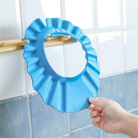 XUYAN Baby Shower Cap Bath Visor for Toddlers Shampoo Cap Shower Protection Hat Adjustable Soft Hair Washing Guard Bath Shield Visor Hat Eyes and Ears Head Protection for Baby Kids Children