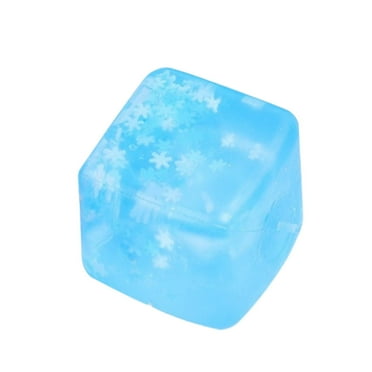 XUYAN Blue Cube Stress Soft Cube Toys Elastic Cube Anti Stress Toy Beautiful Anti Stress Cube Anxiety and Stress Anti Stress Toys for Kids and Adults