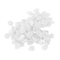 XUYAN 100PCS (2x2cm) Luminous Resin Stones - Glow Pebbles for Aquarium Gravel, DIY Fairy Garden & Glowing Pathway Landscaping