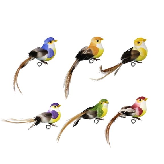 XUYAN 12PCS Bird Themed Miniature Tree Ornaments Set Adorable Garden Animal Decorations for Home Perfect for Small Trees Seasonal Celebrations Christmas and Birthday Valentines Gifts