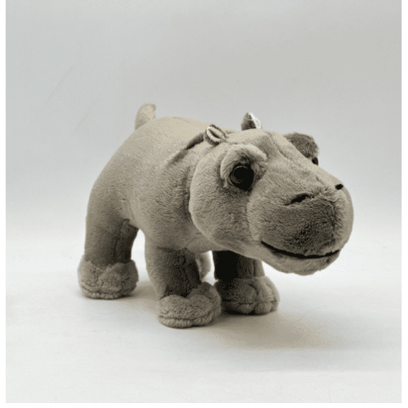 XUYAN 22cm Wild Animal Small Stuffed Animals Zoo Family Plush Toy Wild Hippo Plush Stuffed Animal Plush Toy Gifts for Kids Cuddlekins, Gift for Birthday Halloween Christmas