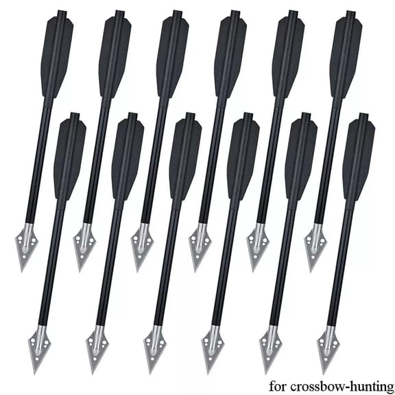 XUYAN Aluminum Mini 12PCS 6.7Inch Mini with Sharp Broadhead Tips for 50 80lbs Multiple Colors Suitable for Adult Shooting Hunting Target Practice