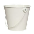 thumbnail image 1 of XUYAN Galvanized Metal Buckets with Handle Round Flower Pot Plant Basket for Plants, Succulents, Party Favors Organizing, Rustic Home Decor White, 1 of 3