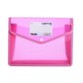 thumbnail image 1 of XUYAN Plastic File Folders Envelope Expanding File Wallet Organizer Documents Folder with Snap Closure and Pocket FC Size Transparent File Pouch for School (Assorted Color Vertical), 1 of 8