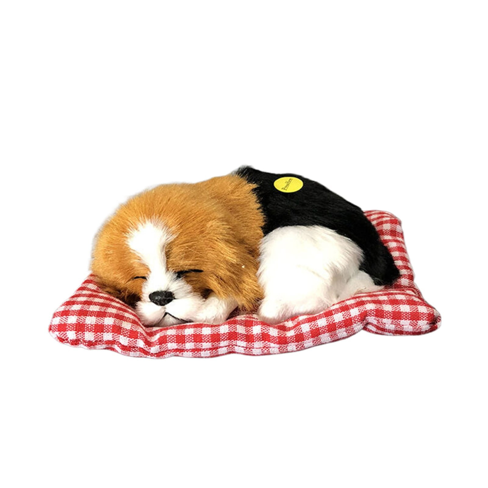 Coolayoung 2-Pack Sleeping Dog Plush Toy With Sound - Cute Mini Puppy On Pad For Kids