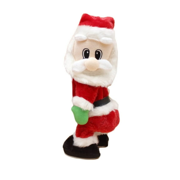 XUYAN Twerking Santa Dancing Christmas Stuffed Plush Doll Singing English Song Xmas Santa Toys for Kids Girls and Children Birthday Party Christmas Gifts for Classroom and Home Decorations
