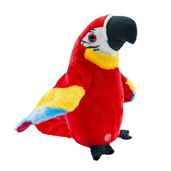 XUYAN Upgrade Newest Talking Parrot What You Say with Cute Voice Electronic Pet Talking Plush Toy Parrot for Child Kids Gift Toys for Christmas, Birthday, Holiday, Valentine's Day