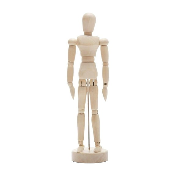 XUYAN Wood Artist Drawing Manikin Articulated Mannequin with Base and Flexible Body Perfect for Drawing Birthday Gifts for 3 4 5 6 7 8-12 Year Old Boys Girls