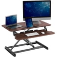 thumbnail image 1 of XUYIDAN Standing Desk Converter, 32 Inch Height Adjustable Sit to Stand Desk Riser, Home Office Dual Monitor and Laptop Tabletop Workstation with Wide Keyboard Tray, 1 of 14