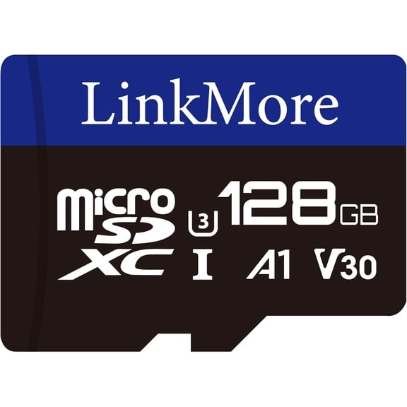 XV13 128GB MicroSD Memory Card, MicroSDXC A1 UHS-I U3 V30 Class 10, Read Up to 95 MB/s, Write Up to 60 MB/s, SD Adapter Included