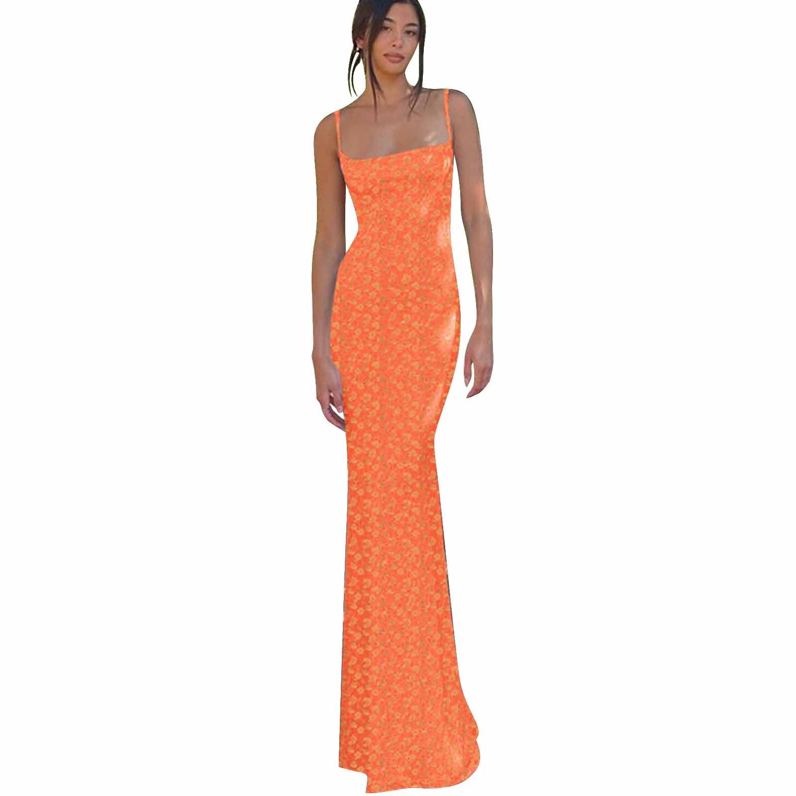 XVJRHAK Petite Maxi Dresses for Women Petite Length Women s Floral Suspender Strapless Back Tight Long Dress Long A M Walmart