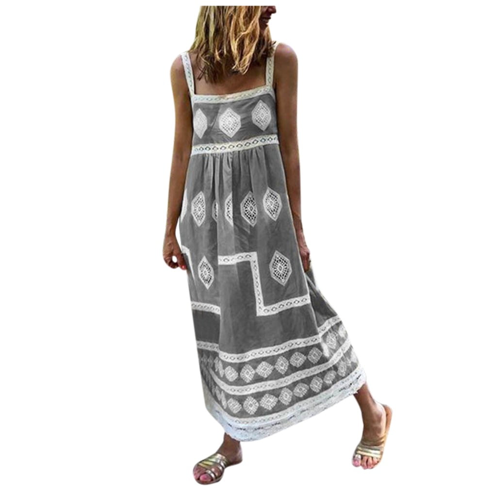 XVJRHAK Wedding Guest Dresses for Women Summer Women Summer Boho Print