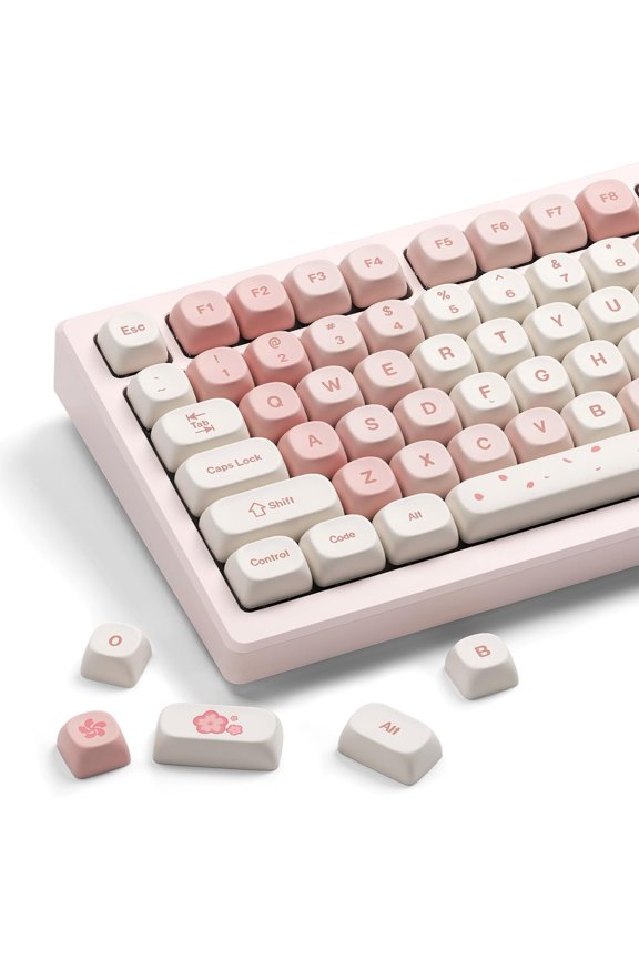 XVX Keycaps - Cute PBT Keycaps, MOA Profile Key caps 60 65 75 100 Percent, Dye-Sublimation, Custom 142 Set for , 75%, 65%, 60% Mechanical Keyboard
