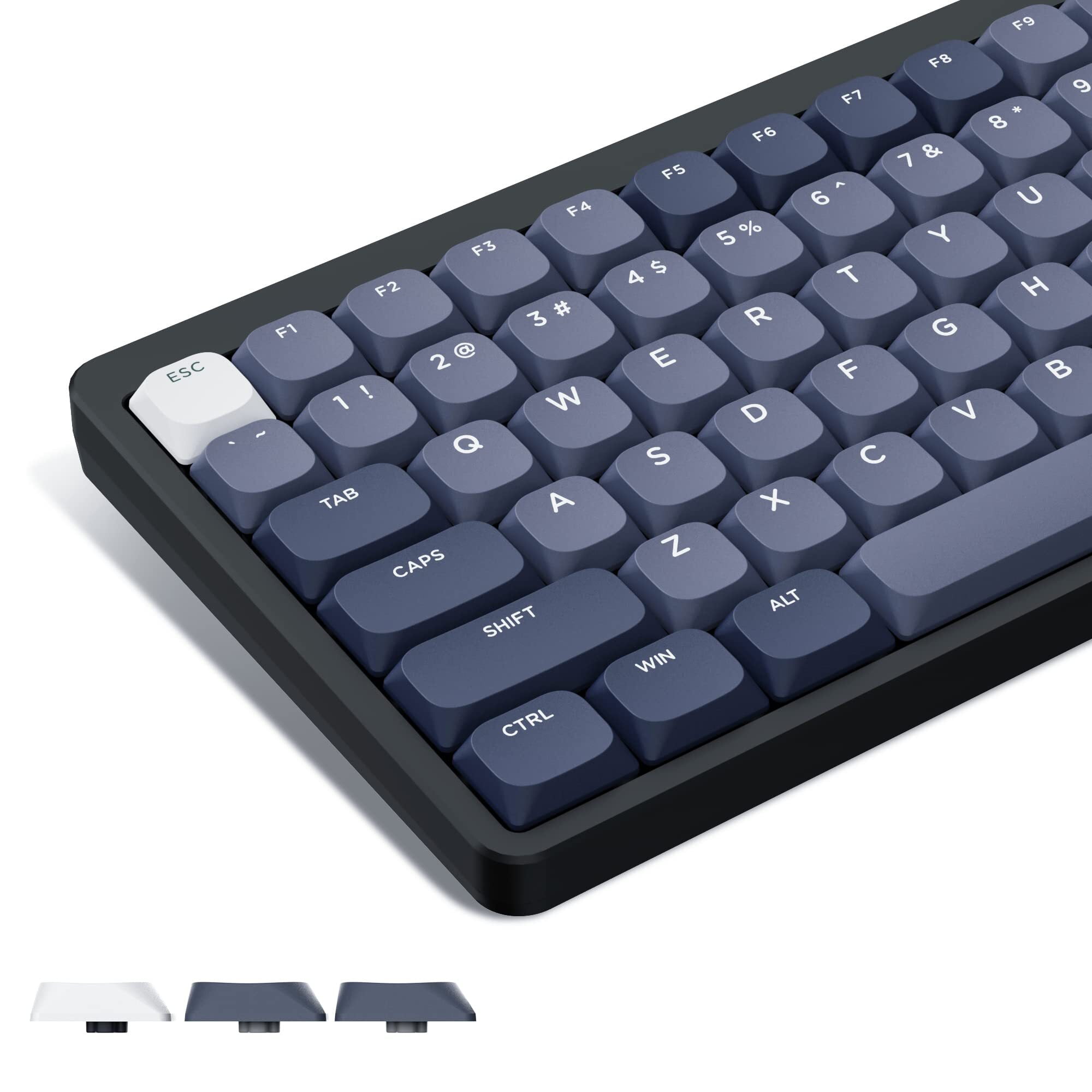 XVX Low Profile Keycaps 144 Keys,PBT Keycaps Skyline Custom