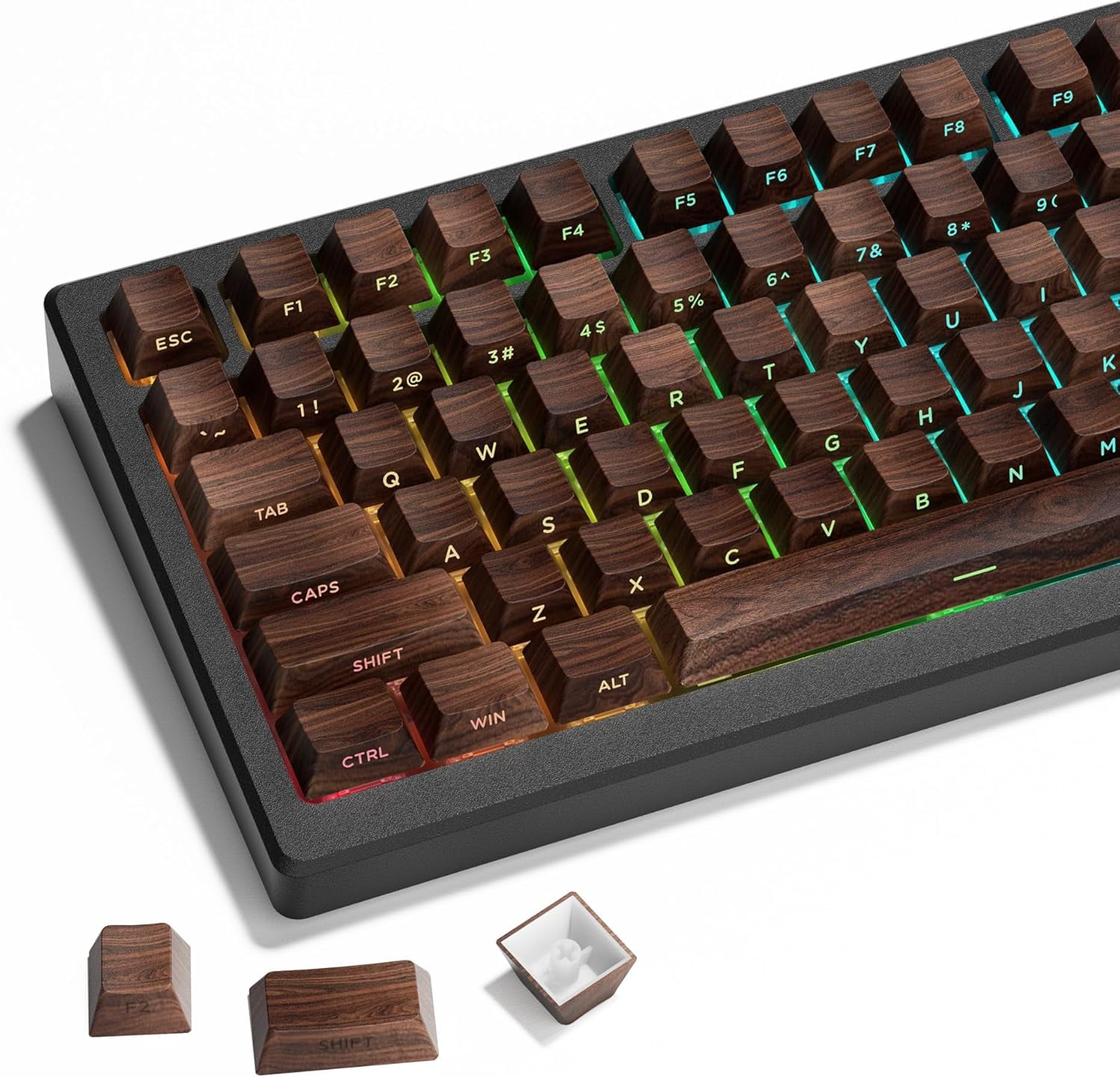 XVX PBT Keycaps - Side Print Shine Through Custom Keycaps 60 65 75 100 ...