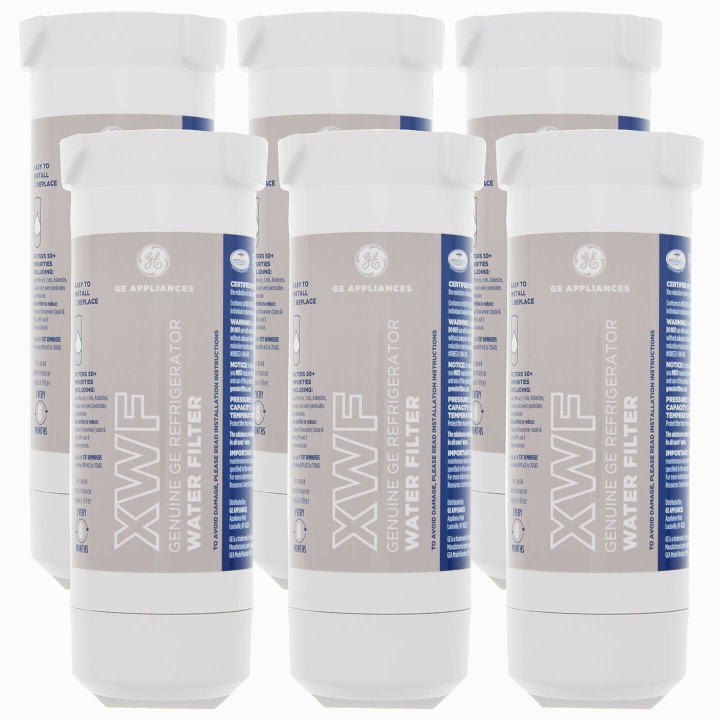 XWF refrigerator water filter Compatible with GE XWF water filters(6