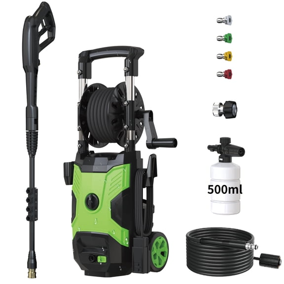 XWILLING High Pressure Washer 2300 PSI at 2.6 GPM, 13 Amps, 110 V, Corded Electric, Pressure Washers, Adjustable Wand