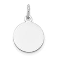 thumbnail image 1 of XWM593-09 14K White Gold Round Disc Charm, 1 of 1