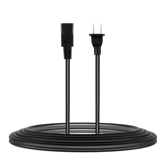 XWNV 8ft 2-Prong Square AC Power Cord Cable Lead for Vintage Korg Keyboards Roland