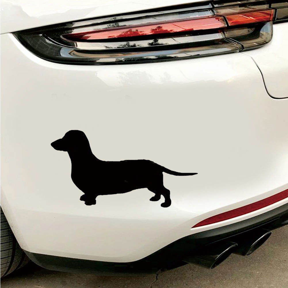 XWQ Cute Dachshund Dog Car-Styling Vehicle Body Window Decals