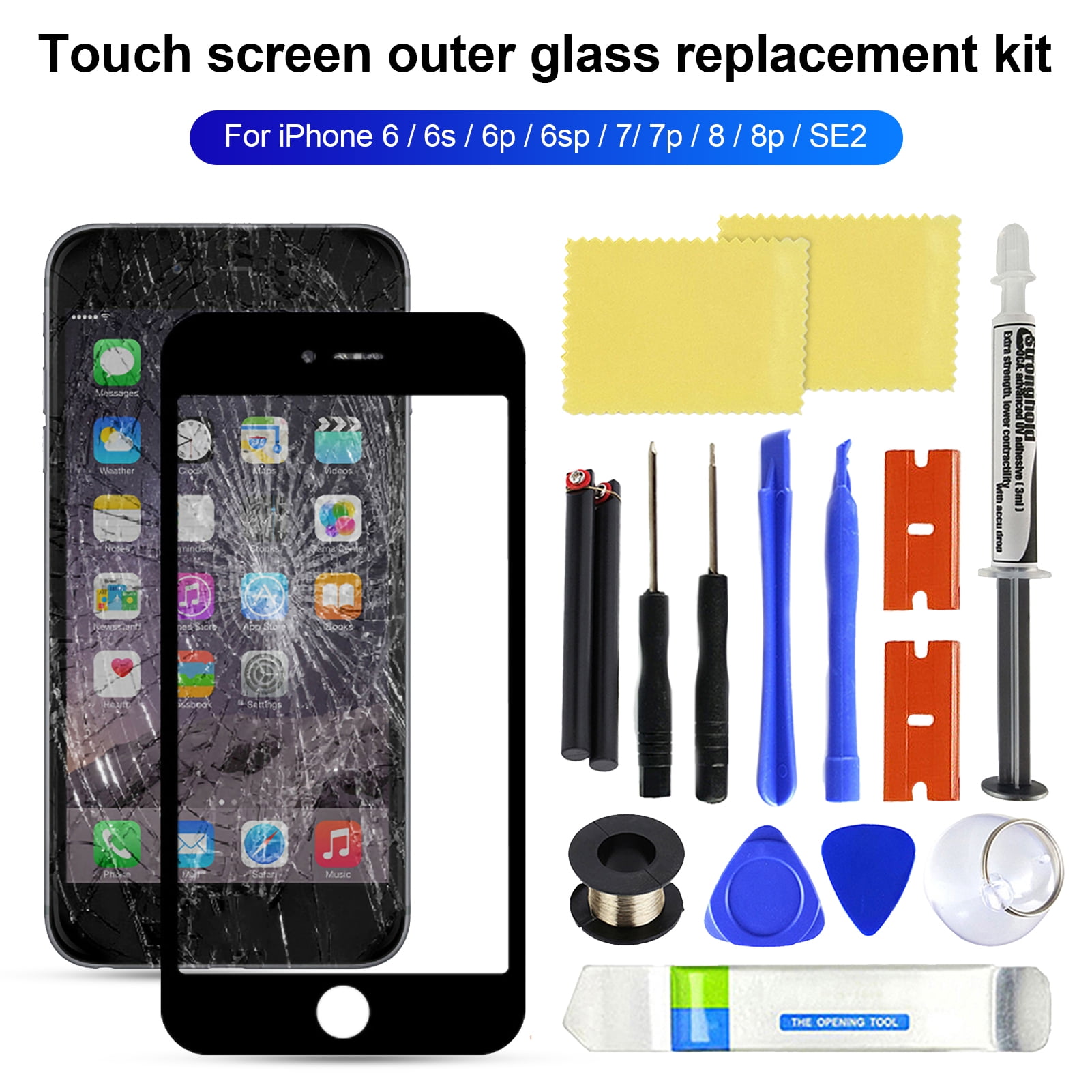 iPhone 8 LCD Screen Replacement + Complete Repair Kit + Easy Video Gui –  Repairs Universe