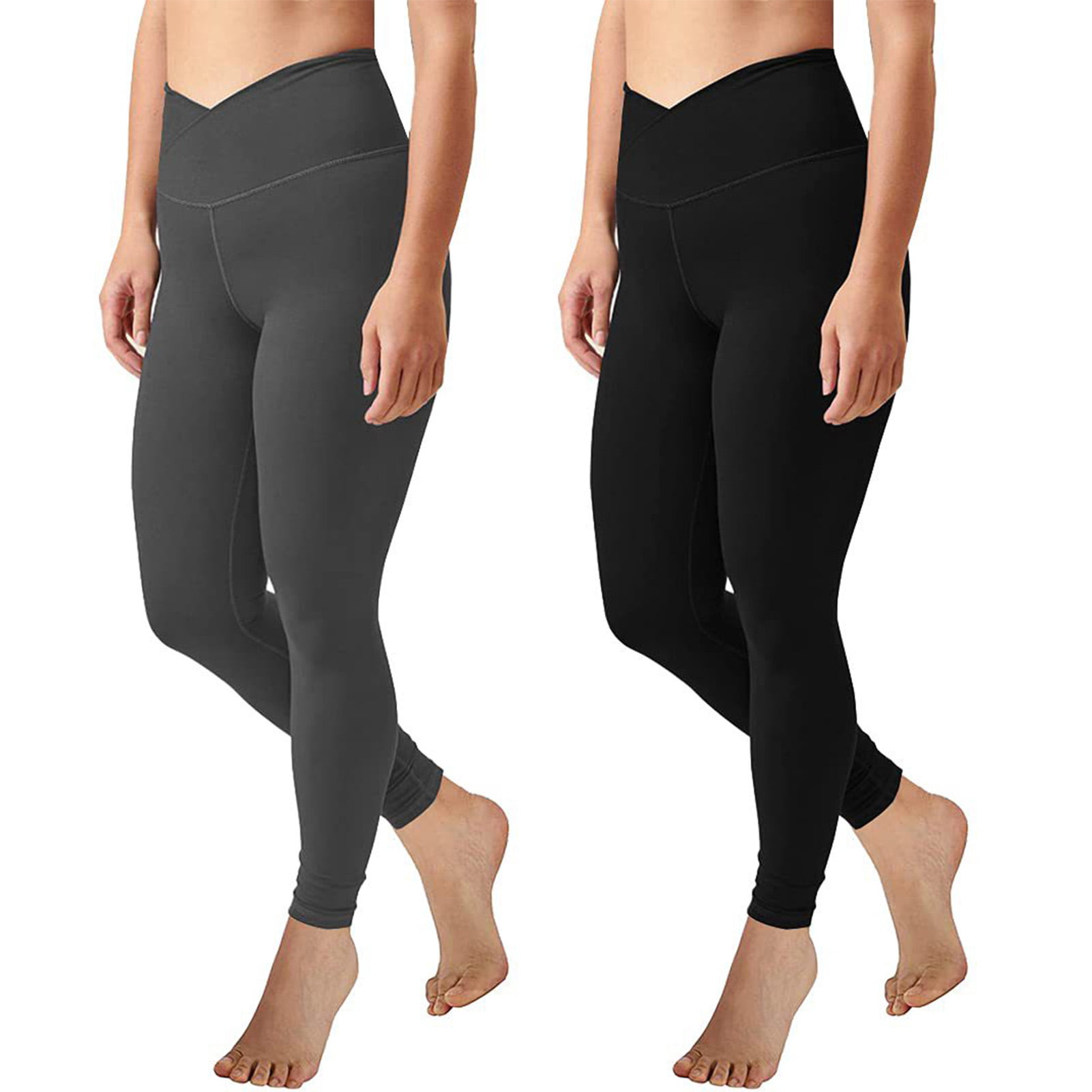 Labakihah yoga pants Women's High Waist Seamless Lifting Yoga Pants Solid  Skinny High Leggings high waisted yoga pant for women Dark Gray 