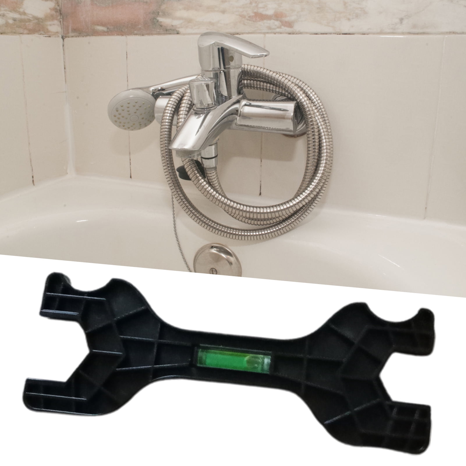 DURATECH Tub Drain Remover Wrench, Tub Dual Ended Drain Wrench, Aluminum  Alloy Wrench for Bath drains, Shower Drains and Closet Spuds