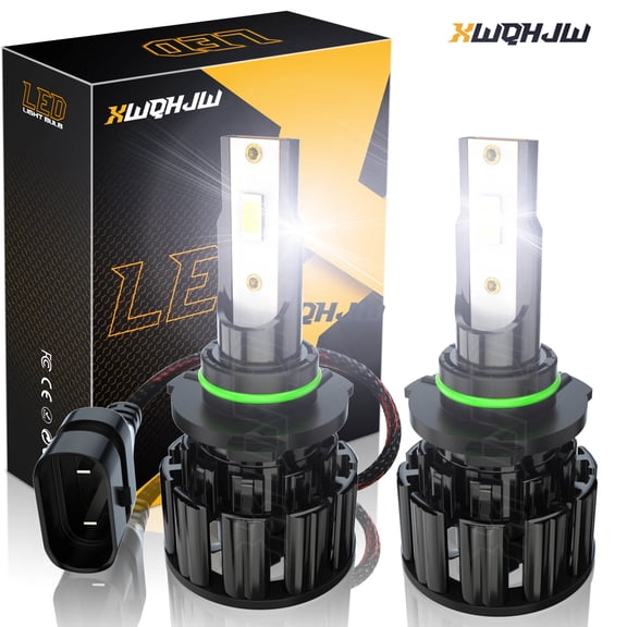 XWQHJW 9006/HB4 LED Light Headlight Bulbs,55W 12,000LM Per Pair, 9006 low beam headlight bulb,6500K Xenon White, Pack of 2