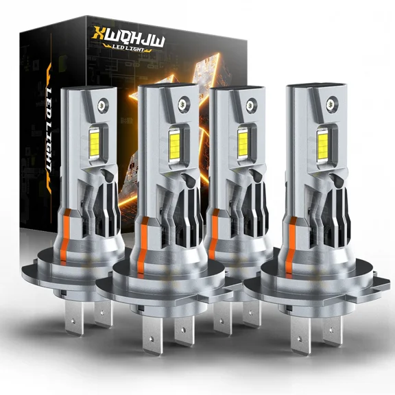 XWQHJW H7 LED Headlights Bulbs 6000K High Low Beams Kit Combo Super White Bright 4Pcs