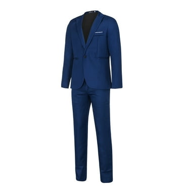 XWSHYW Men Clothes In Clearance Mens Slim Button Suit Solid Color Dress Host Show Jacket Coat & Pant Flash Deals Clearance