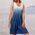 thumbnail image 1 of XWSHYW Plus Size Dresses Fashion Loose Fit Sleeveless Summer Dress Plus Size Crew Neck Solid Color Midi Dresses Flash Sales for Today, 1 of 5