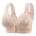 thumbnail image 1 of XWSHYW Plus Size Breathable Casual Wireless Bras Slim Fit Solid Color Comfort Standard Straps Bra, 1 of 3