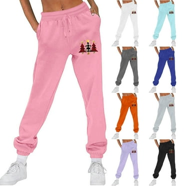 XWSHYW Sweatpants for Women Leisure Warm Drawstring Wide Leg Pants with Pockets Fashion Solid Color High Waist Fleece Joggers Pants Flash Deals Clearance
