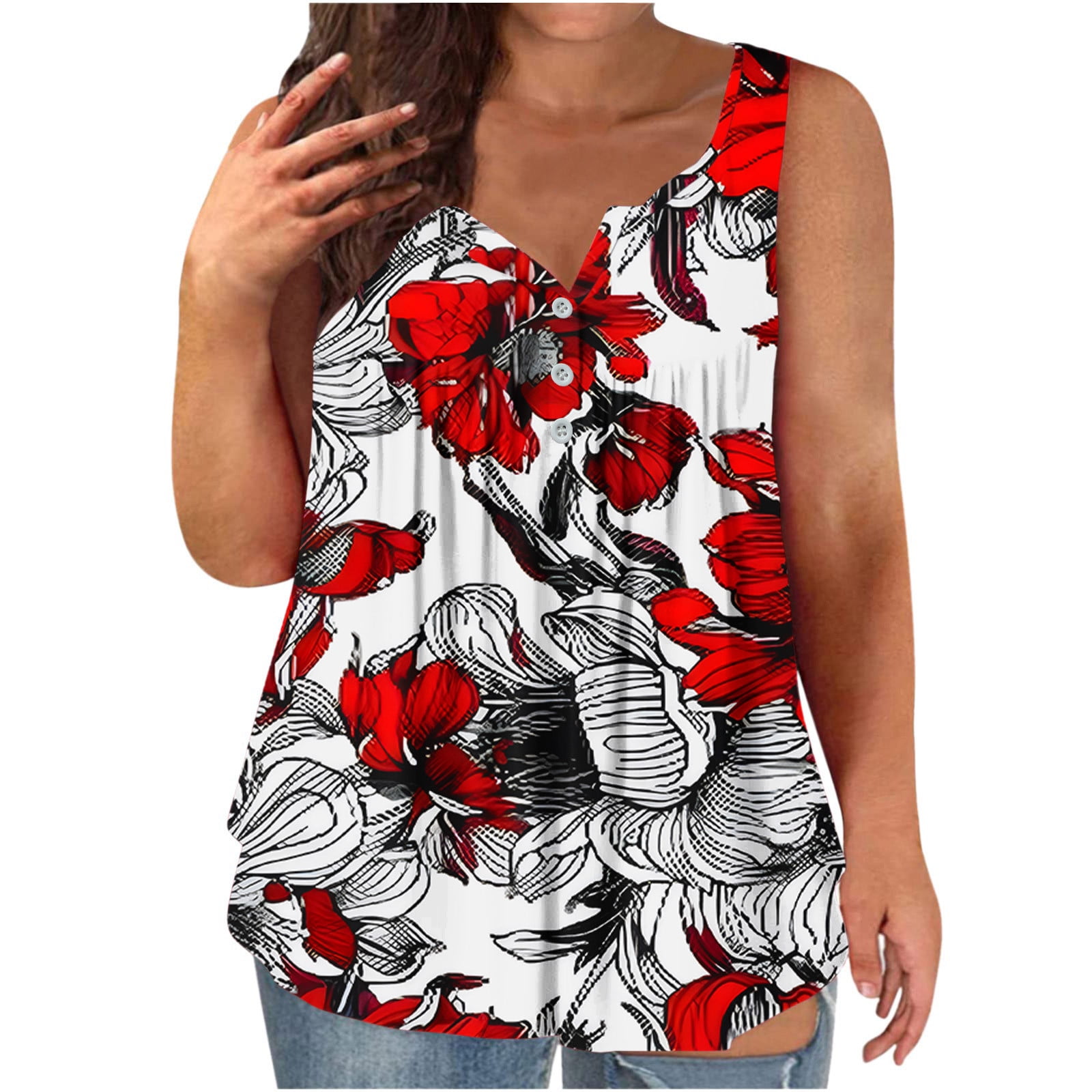 BABE Printed Womens Summer TankTop All Age