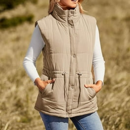 トップス YOKE VELVET FRONT ZIP VEST Tankaneo Womens Casual Zip Up Vest Cargo Oversized Ruched