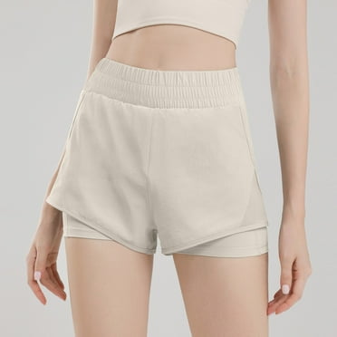 XWSHYW Women Clothes Clearance Under $5 Summer Solid Color High Waist Bermuda Shorts Leisure Slim Fit Comfortable Summer Shorts Deals of the Day