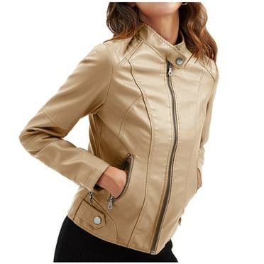 XWSHYW Women Coats Clearance Under 25.00 Fashion Solid Color Loose Fit Short Outerwear Coats Plus Size Long Sleeve Zip-Up Outerwear Jackets Flash Sales for Today