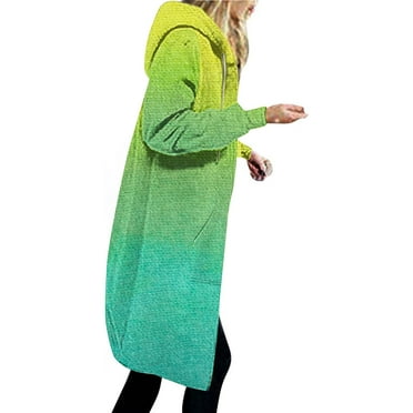 XWSHYW Women Jacket Clearance Under $10 Winter Long Sleeve Zip-Up Outerwear Jackets Leisure Solid Color Loose Fit Mid-Length Outerwear Coats Todays Clearance Deal