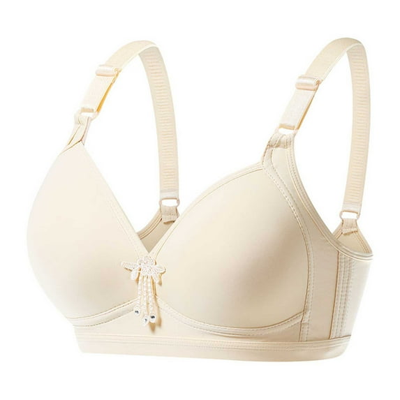 XWSHYW Womens Bras Leisure Comfortable Slim Fit Wireless Bra Plus Size Solid Color Slim Fit Spaghetti Straps Bras