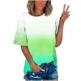 thumbnail image 1 of XWSHYW Womens Clothes Women's Short Sleeve Round Neck Casual Tops Fashion Printed T-Shirt Blouse, Sizes S-5XL, 1 of 5