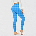thumbnail image 1 of XWSHYW Yoga Pants for Women Fashion Plaid Pattern Slim Fit Joggers Leisure Elastic Waist Slim Leg Long Pants Summer Savings Clearance, 1 of 6