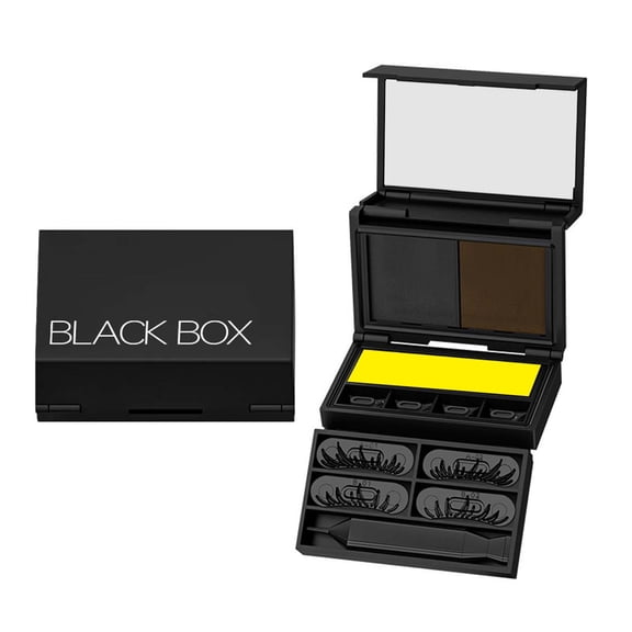 XWYUO 3-in-1 Eyelash & Eyeliner Stamp Kit with Beauty Mark, New Waterproof Box Eyelash Stamp for Natural Bottom Lashes & Wing, Easy Application Quick Eye Tool