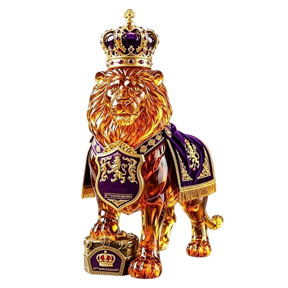 XWYUO Lion Whisky Decanter, 3D Bottle Shaped Bar Decor, 87th Anniversary Lion Design With 3D Detail, Distinctive Decanter For Home Bars, Tables, Displays And Gifting
