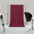 thumbnail image 1 of XWZO Backdrop Curtains for Photography, Extra Wide Rod Pocket Room Darkening Curtain Set of 2, Blackout Party Curtains for Wedding Decorations Stage Birthday Family Gatherings, Burgundy, 5ft x 10ft, 1 of 6