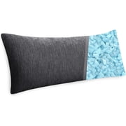 XWZO Cooling Body Pillow for Adults - Shredded Memory Foam Bed Pillow with Removable & Adjustable Filling, Set of 1, 20 x 60 Inches, Grey